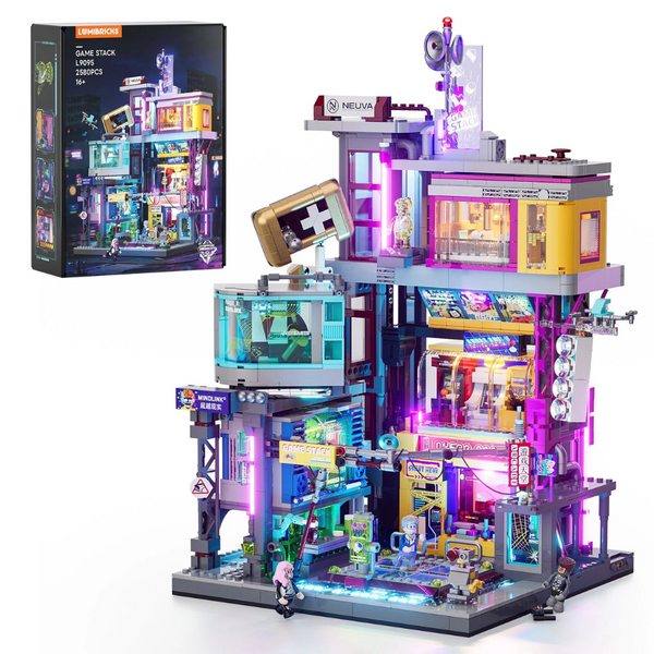 Cyberpunk-Spielhallenturm