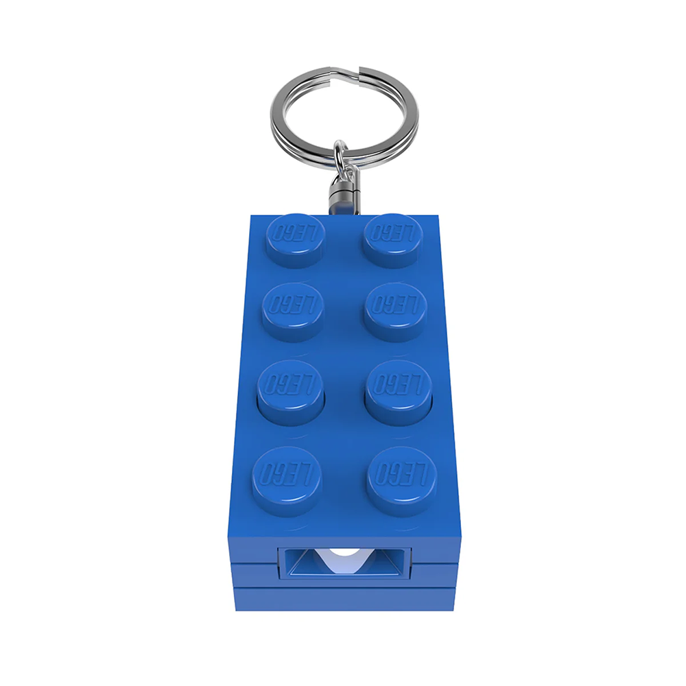 LEGO - Taschenlampe 2x4 Stein blau - Schlüsselanhänger