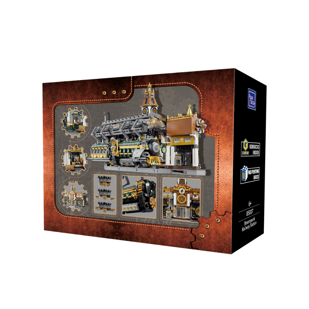 Steampunk-Bahnhof