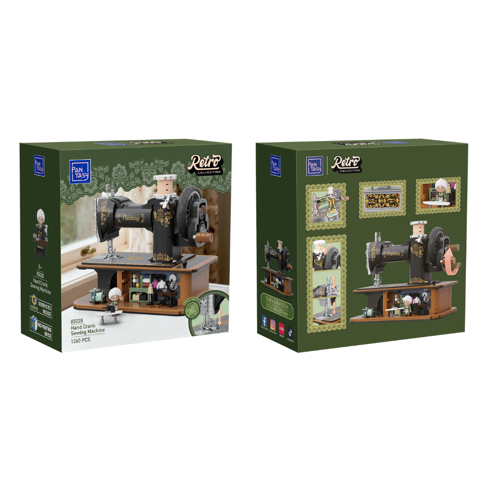 Nostalgische Handkurbel-Nähmaschine