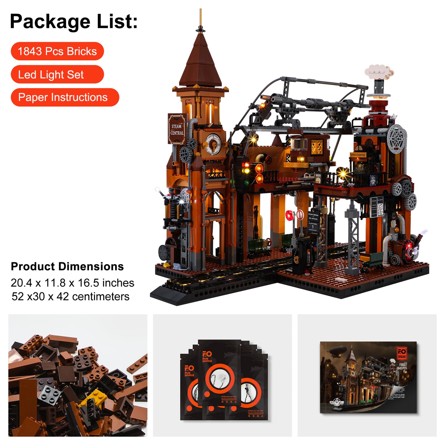 Steampunk-Bahnhof