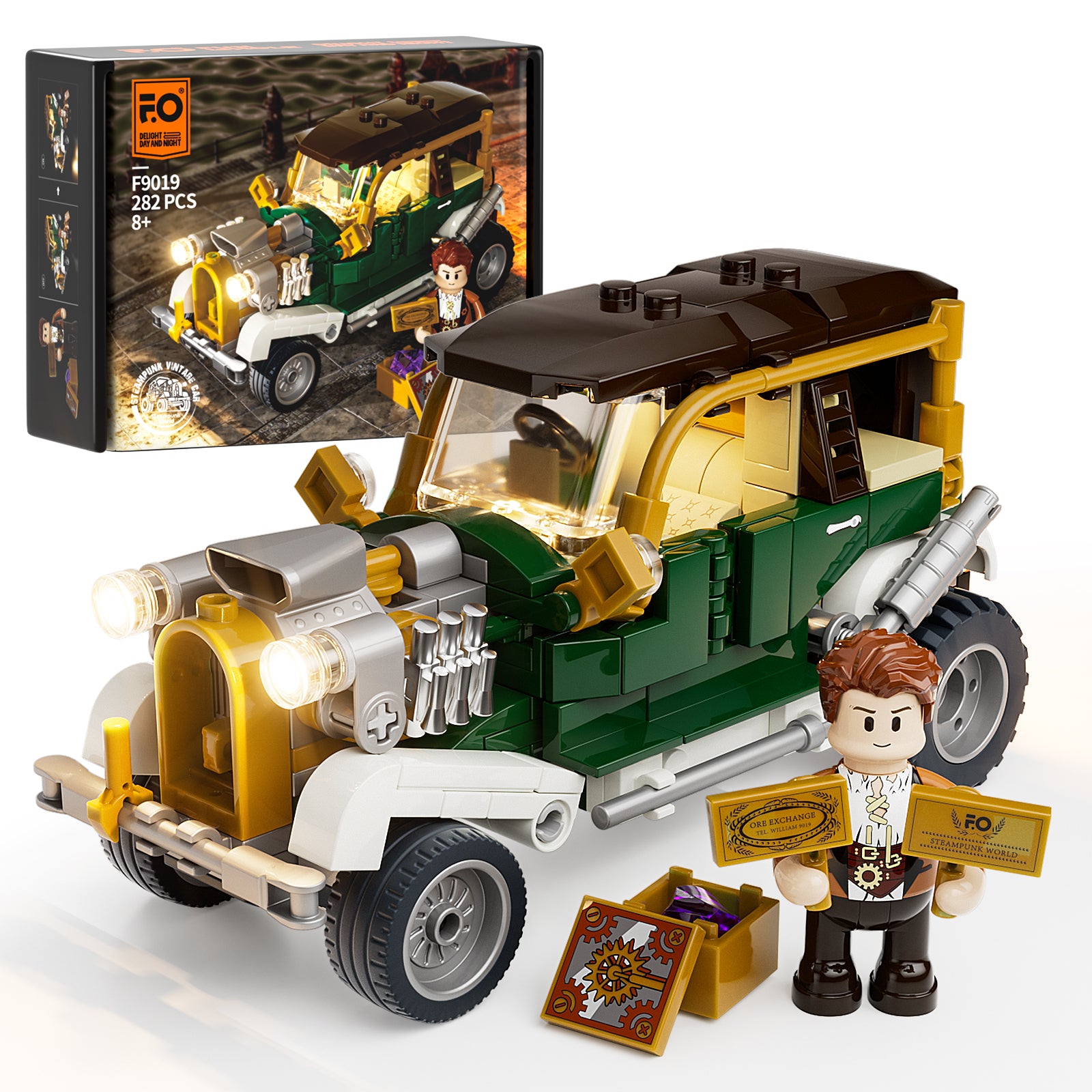 Steampunk-Rennwagen
