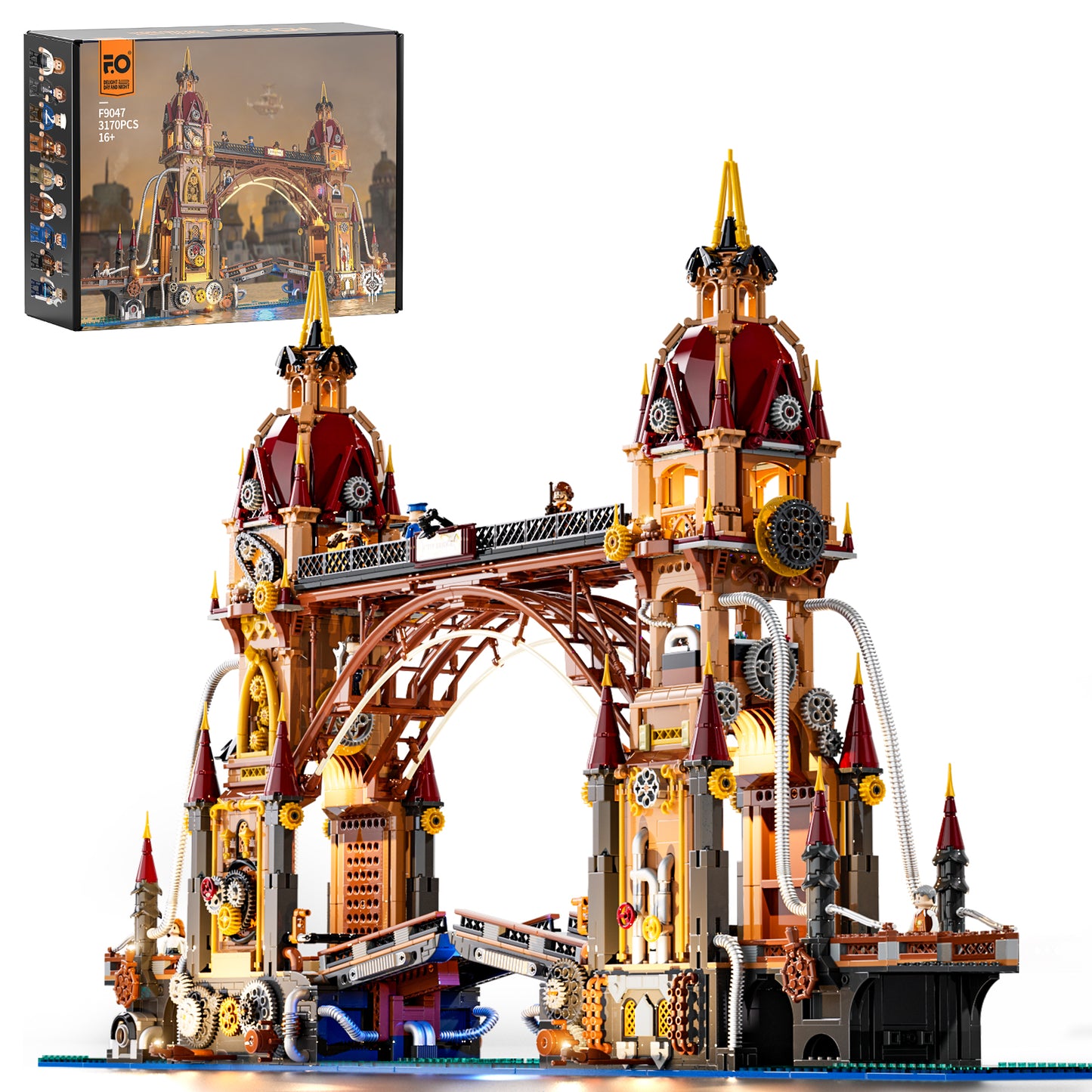 Steampunk-Stadtbrücke