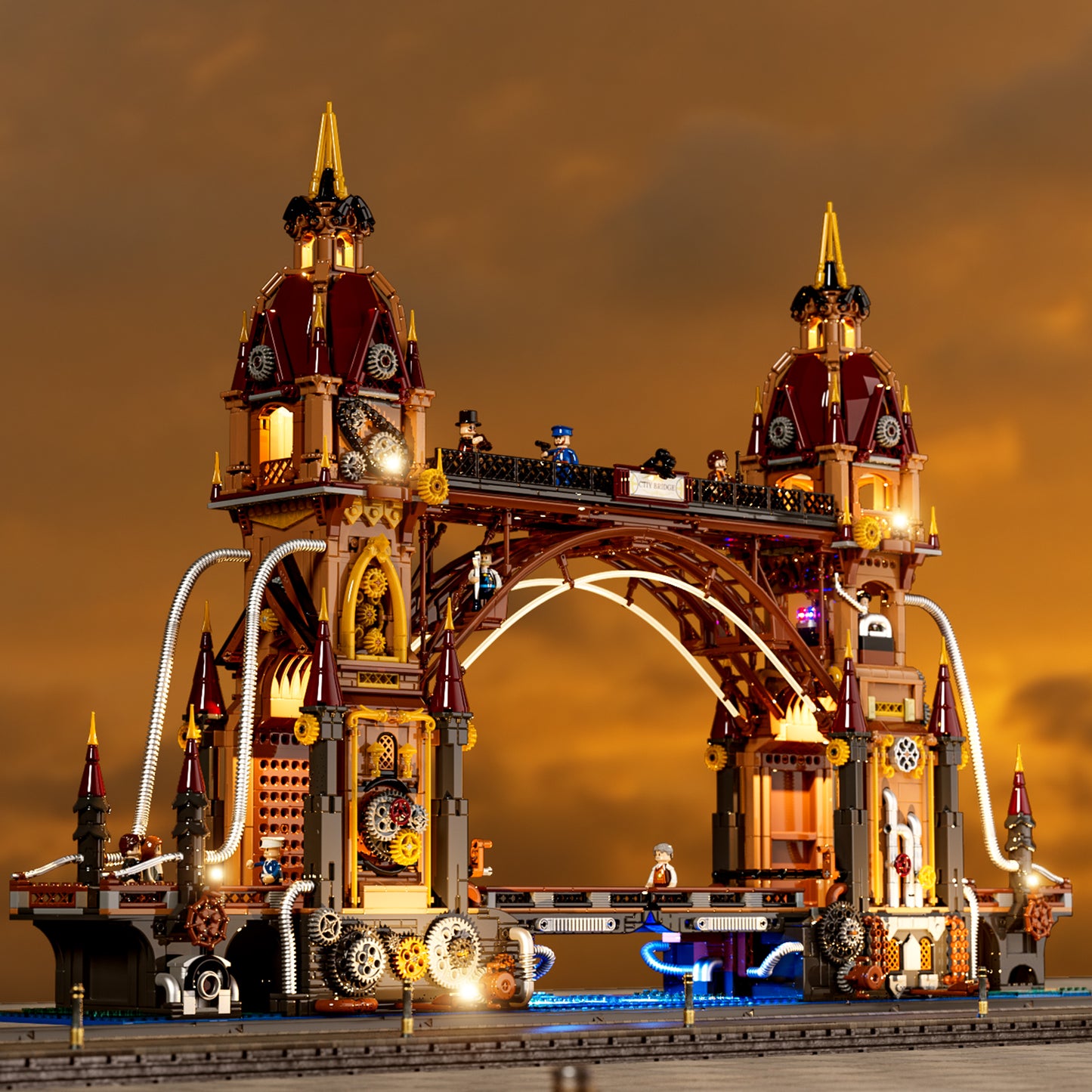 Steampunk City Bridge