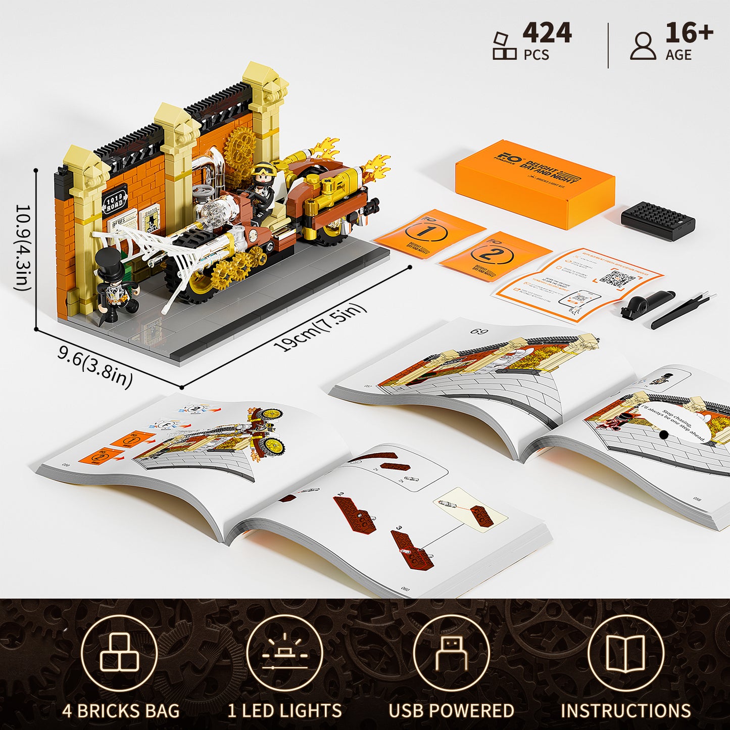 Steampunk-Motorradjagd