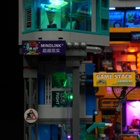 Cyberpunk-Spielhallenturm