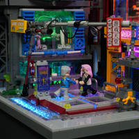 Cyberpunk-Spielhallenturm