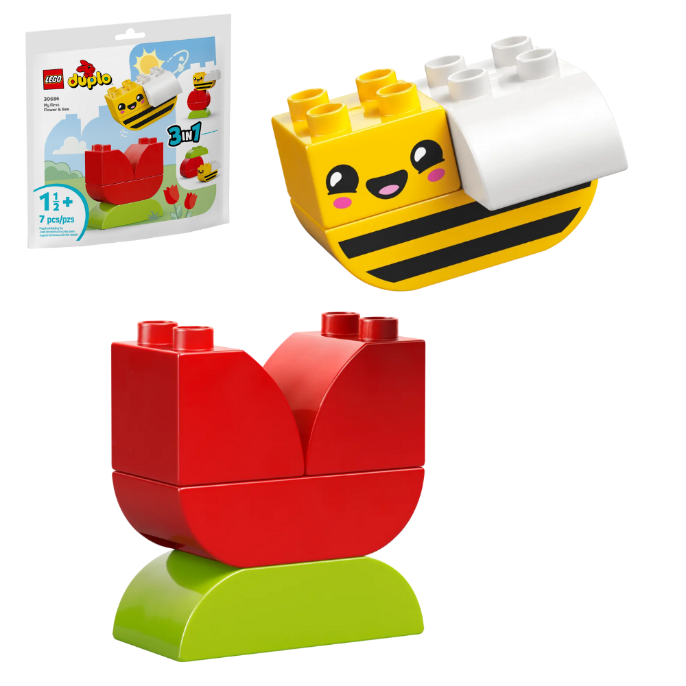 Meine erste Blume mit Biene