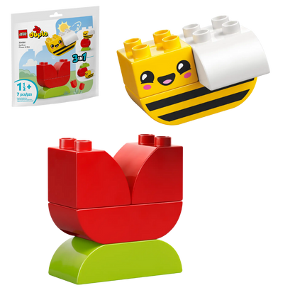 Meine erste Blume mit Biene