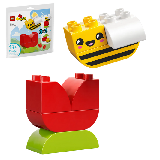 Meine erste Blume mit Biene