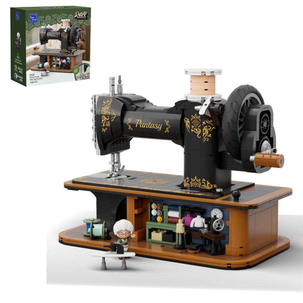 Nostalgische Handkurbel-Nähmaschine