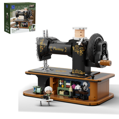 Nostalgische Handkurbel-Nähmaschine