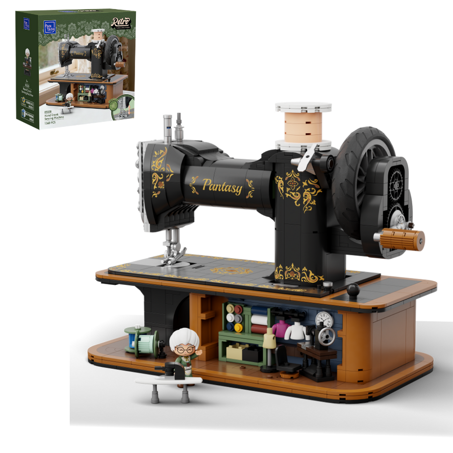 Nostalgische Handkurbel-Nähmaschine