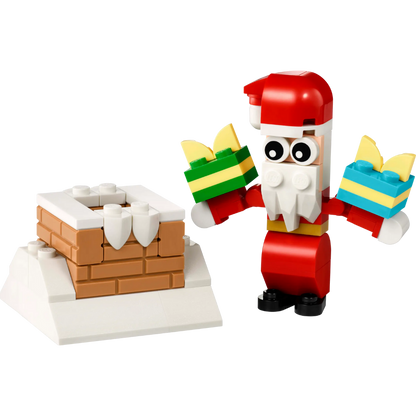 Weihnachtsmann im Schornstein