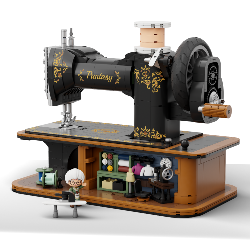 Nostalgische Handkurbel-Nähmaschine