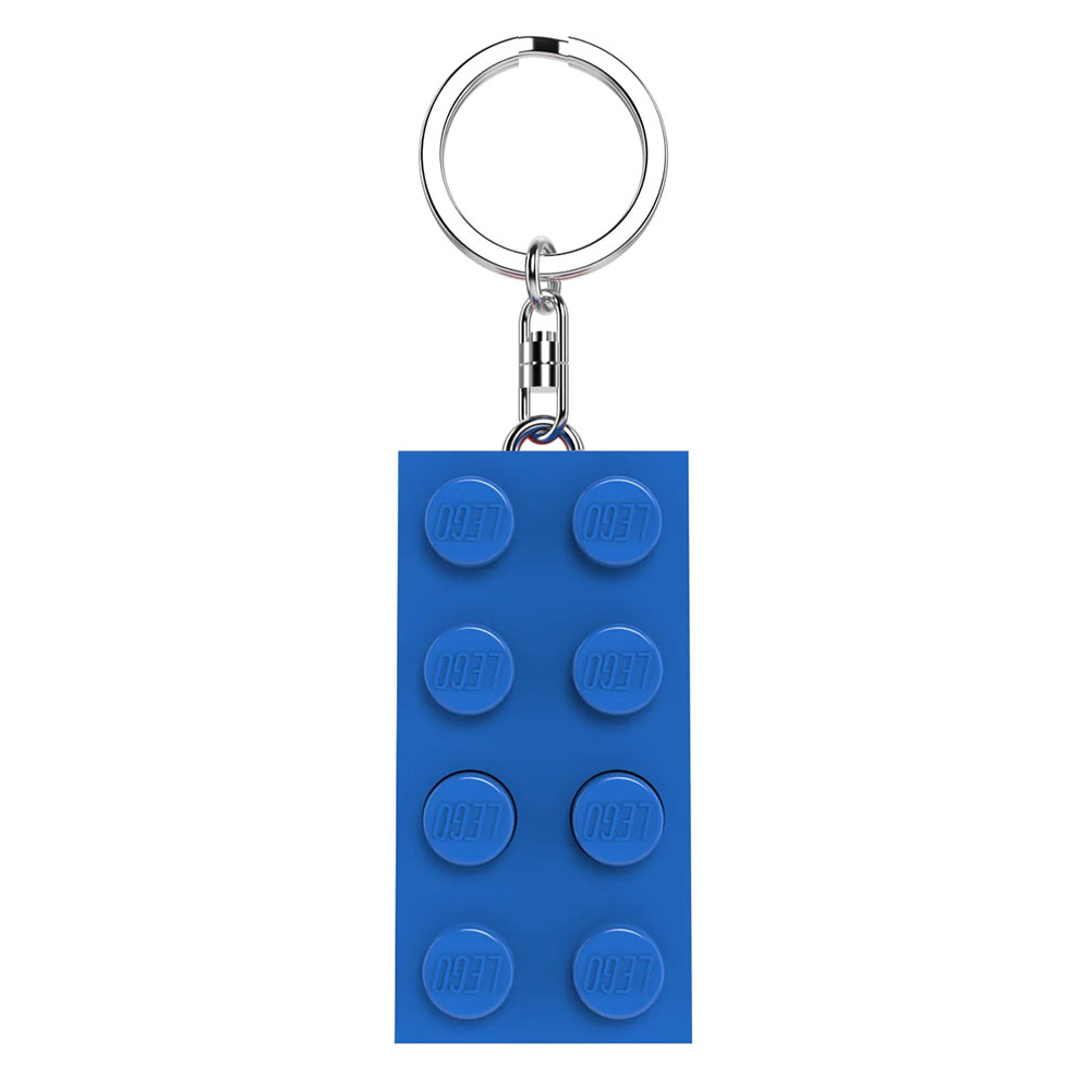 LEGO - Taschenlampe 2x4 Stein blau - Schlüsselanhänger