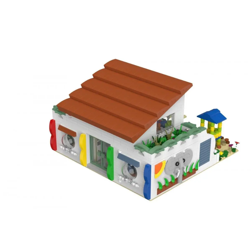 Kindergarten mit Spielplatz