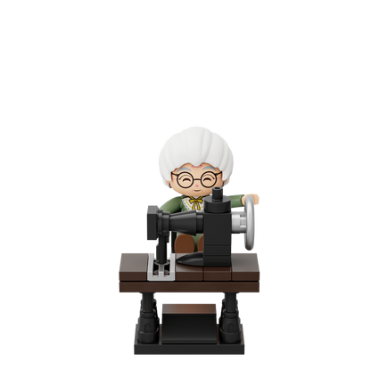 Nostalgische Handkurbel-Nähmaschine