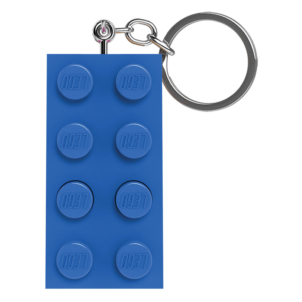 LEGO - Taschenlampe 2x4 Stein blau - Schlüsselanhänger