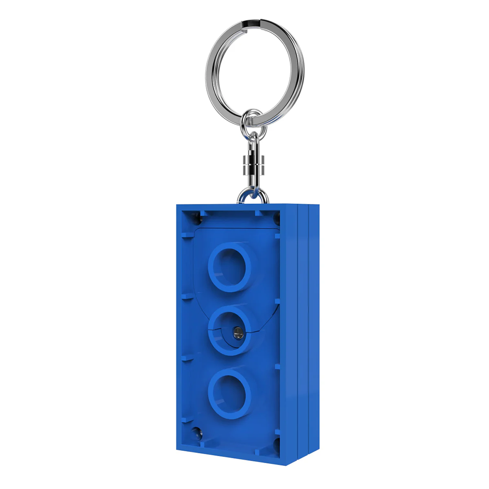 LEGO - Taschenlampe 2x4 Stein blau - Schlüsselanhänger