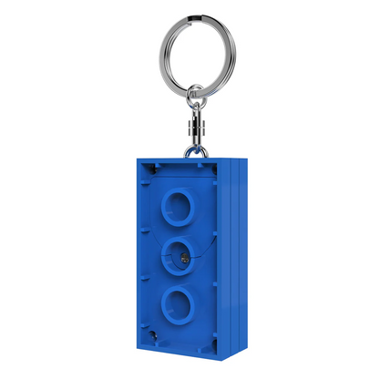 LEGO - Taschenlampe 2x4 Stein blau - Schlüsselanhänger