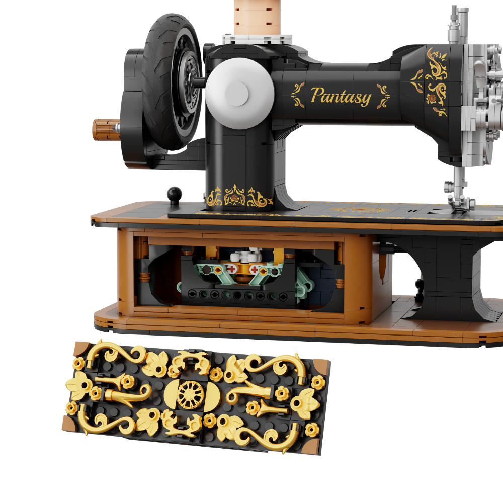 Nostalgische Handkurbel-Nähmaschine