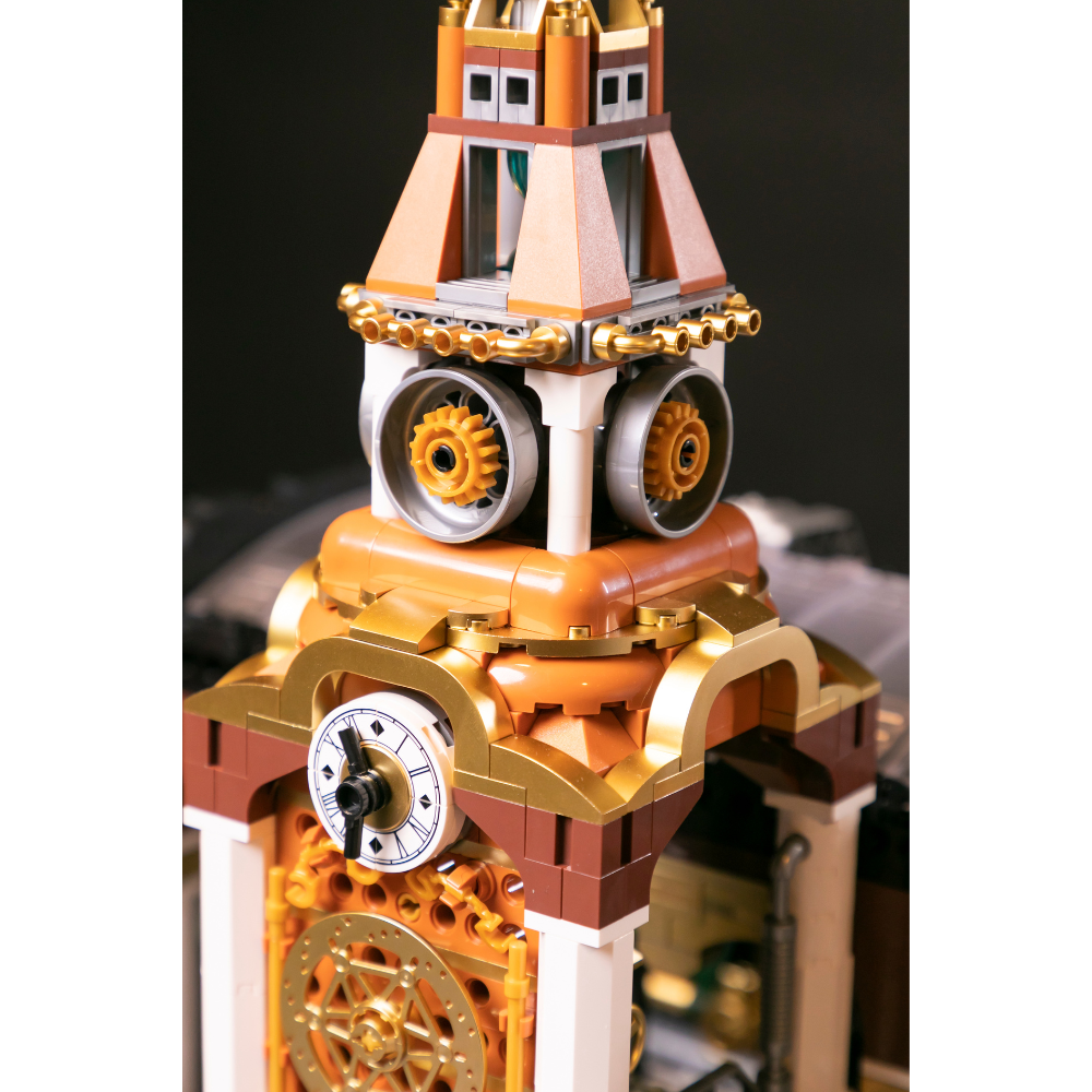Steampunk-Bahnhof