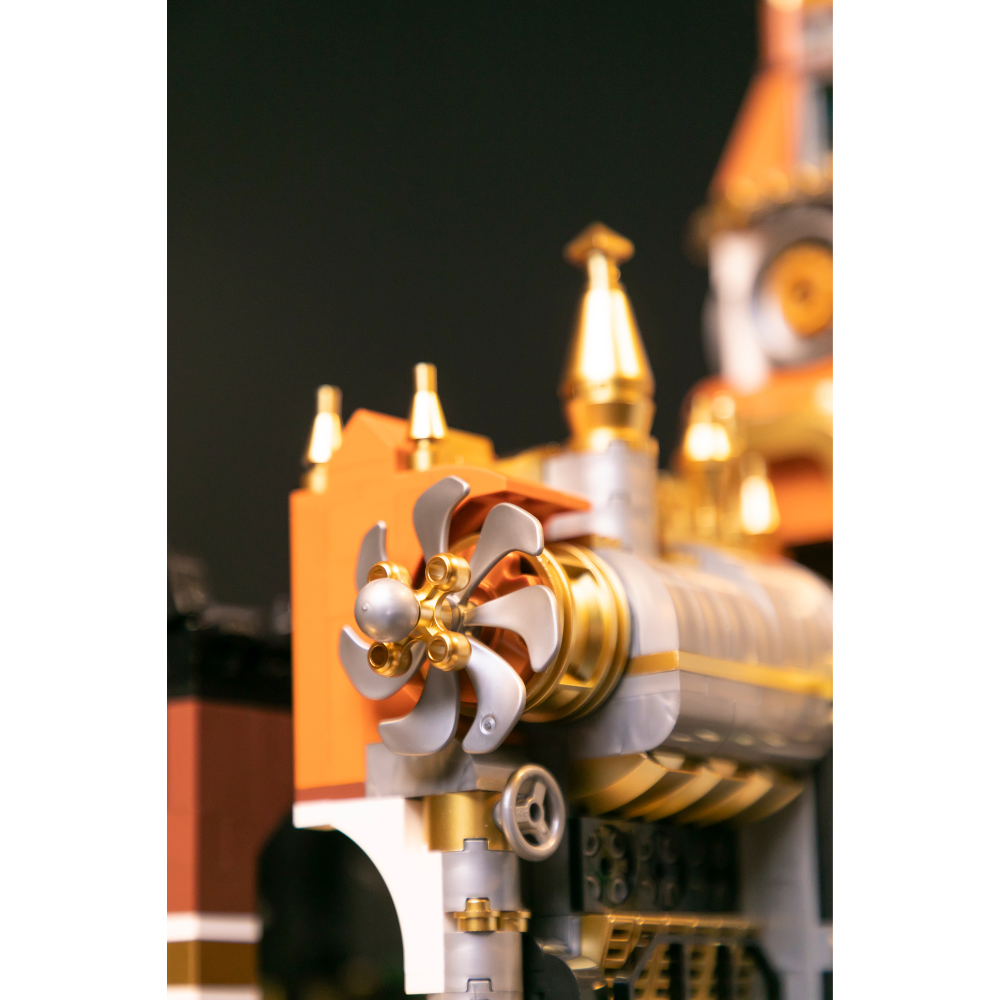 Steampunk-Bahnhof