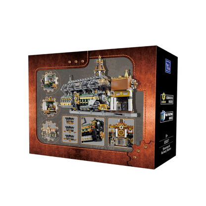 Steampunk-Bahnhof