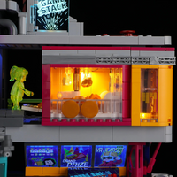 Cyberpunk-Spielhallenturm