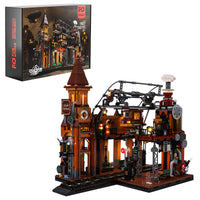 Steampunk-Bahnhof