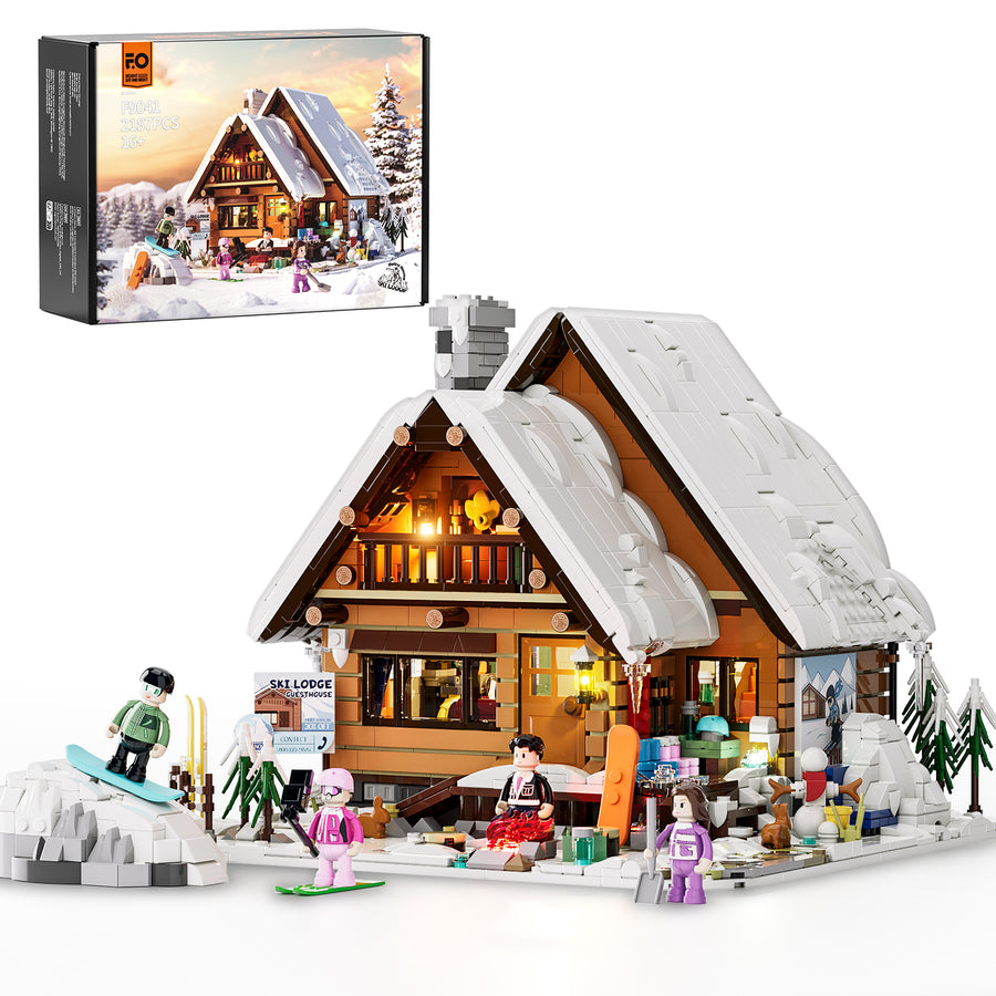 Ski-Hütte im Chalet-Stil