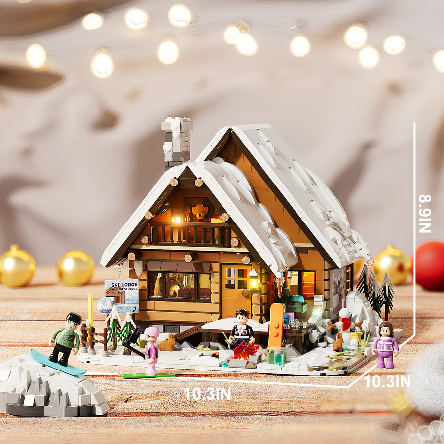 Ski-Hütte im Chalet-Stil