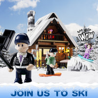 Ski-Hütte im Chalet-Stil