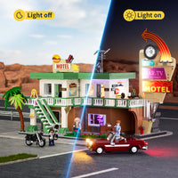 Motel bei Sonnenuntergang