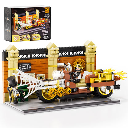 Steampunk-Motorradjagd