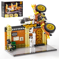 Steampunk-Motorradjagd