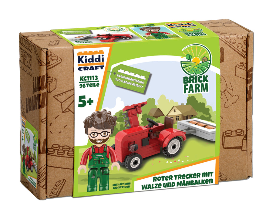 Roter Farmtrecker