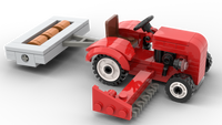 Roter Farmtrecker