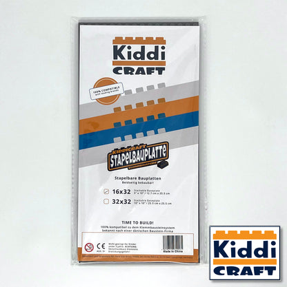 Stackable Baseplate 16 x 32 - Dark Gray