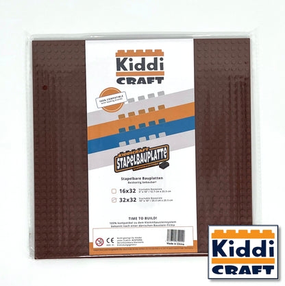 Stackable Baseplate 32 x 32 - Brown 
