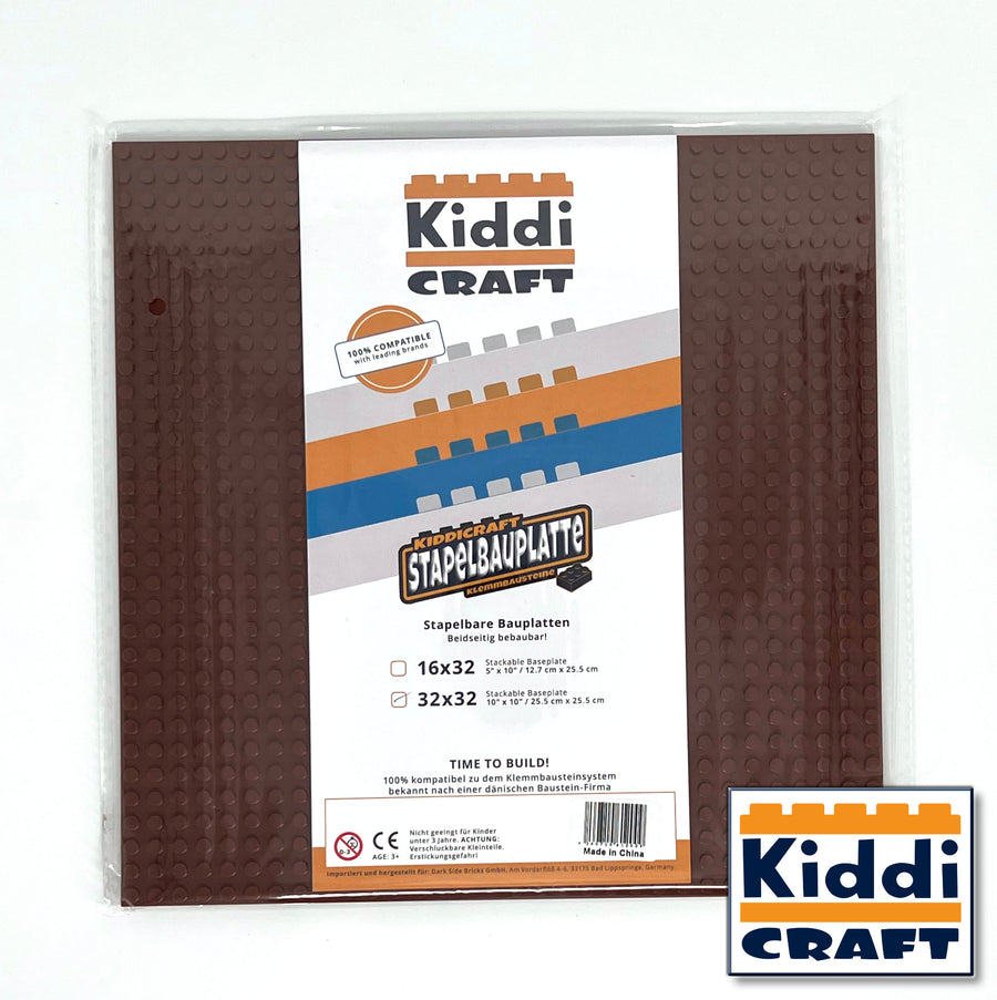 Stackable Baseplate 32 x 32 - Brown 