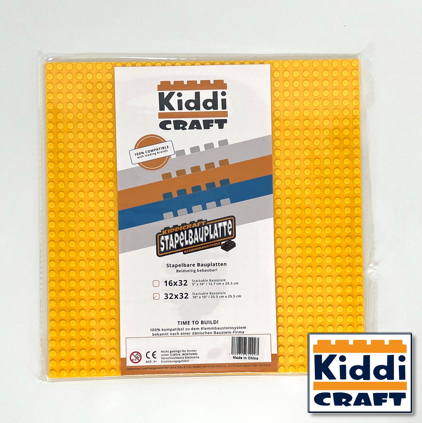 Stackable Baseplate 32 x 32 - Yellow