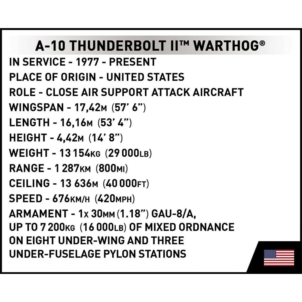 A10 THUNDERBOLT II W