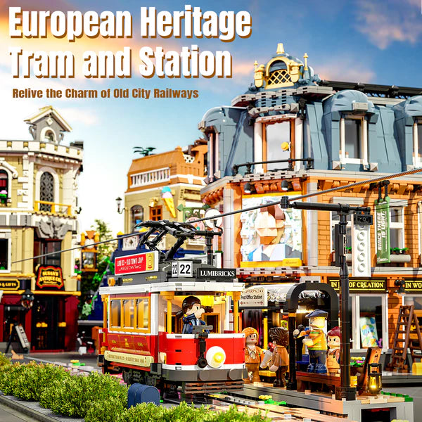 Historische Tram mit Station