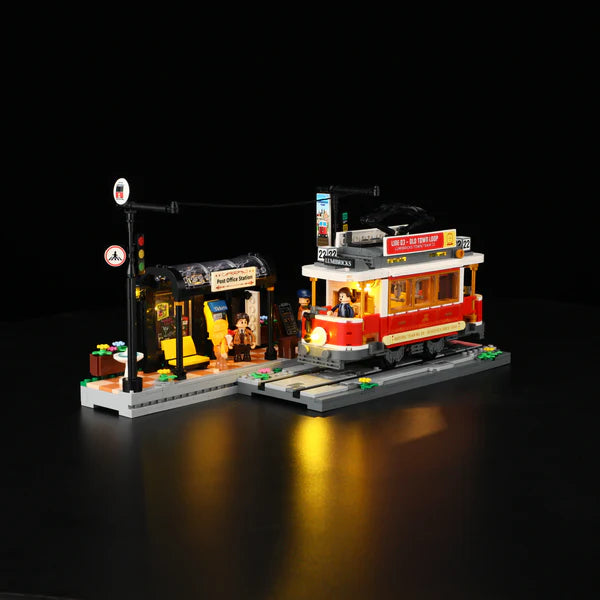 Historische Tram mit Station