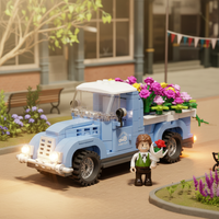 Blumenlieferwagen Hero-Bild für Meta Ads