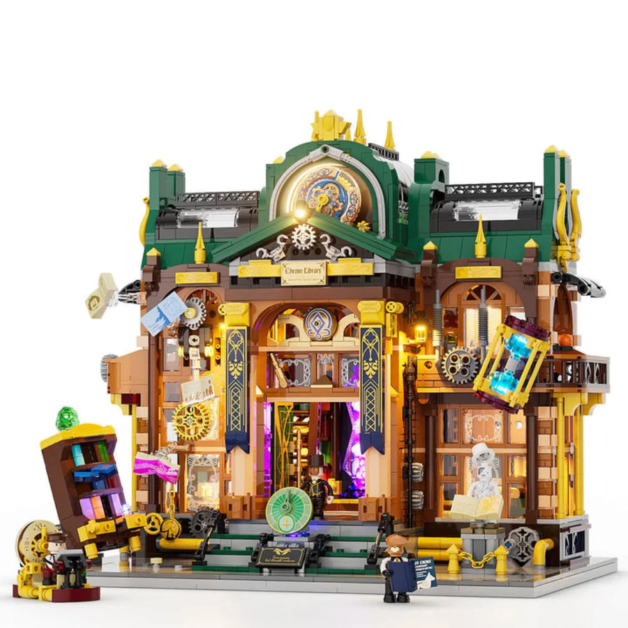 Steampunk-Zeitriss-Bibliothek