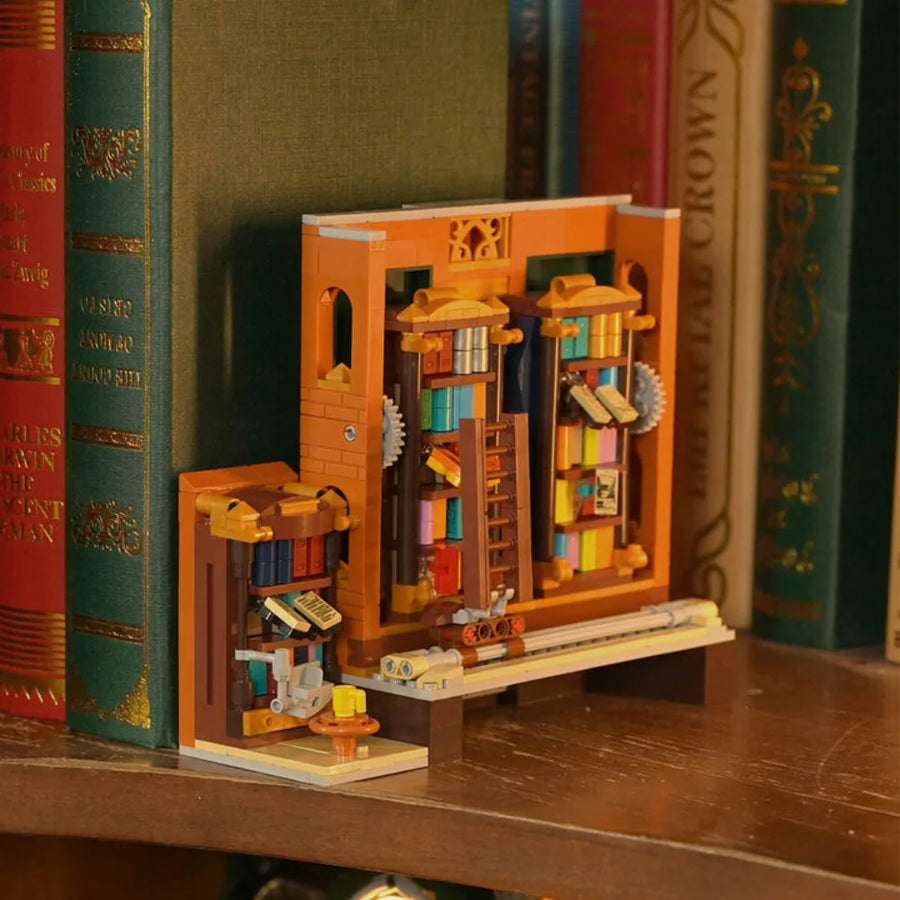 Steampunk-Zeitriss-Bibliothek