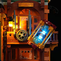 Steampunk-Zeitriss-Bibliothek